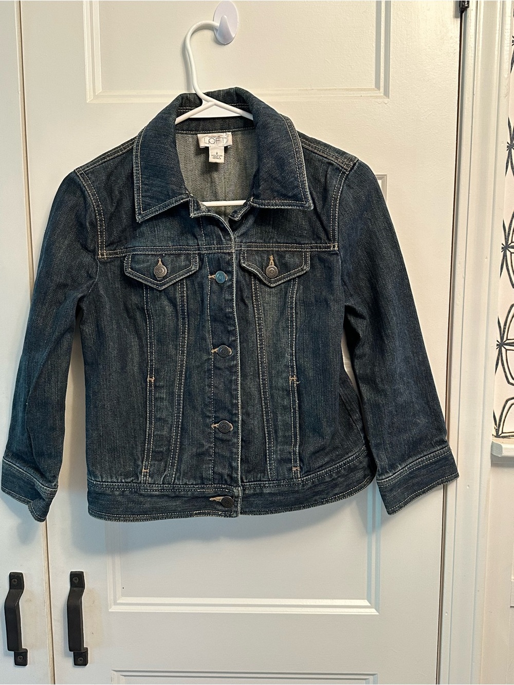 LOFT Indigo Denim Trucker Jacket